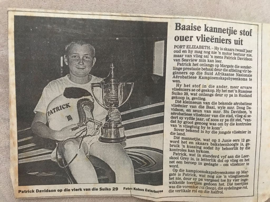 Patrick Davidson newspaper clipping